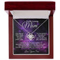 To My Loving Mom From Son - My World - Mother's Day Love Knot Necklace