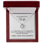 To My Beautiful Wife - Could Not Live Without You - Valentine's Love Knot Necklace