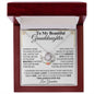 To My Beautiful Granddaughter From Grandma - Greatest Joy - Love Knot Necklace