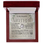 To My Beautiful Mother - My World - Birthday Mother's Day Love Knot Necklace