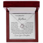 To My Beautiful Mother - Feel My Love - Mother's Day Love Knot Necklace