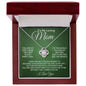 To My Loving Mom - My Home - Love Knot Necklace