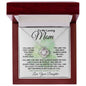 To My Loving Mom From Daughter - I Feel Safe - Love Knot Necklace