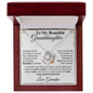 To My Beautiful Granddaughter From Grandpa - Love Knot Necklace