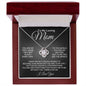 To My Loving Mom - My World - Love Knot Necklace