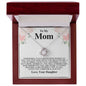 To My Mom - Hard To Find Words - Mother's Day Love Knot Necklace