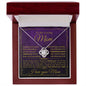 To My Loving Mom - I Love You - Mother's Day Love Knot Necklace