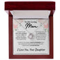 To My Loving Mom - Appreciated - Mother's Day Love Knot Necklace