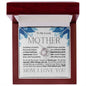 To My Lovely Mother - I Love You - Mother's Day Love Knot Necklace