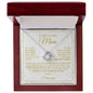 To My Mom - You Are The World - Love Knot Necklace