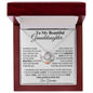 To My Beautiful Granddaughter From Grandpa - Greatest Joy - Love Knot Necklace