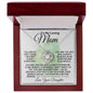 To My Loving Mom From Daughter - Believed In Me - Love Knot Necklace