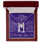 To My Mom - It's Hard To Raise A Man Thank You - Valentine's Love Knot