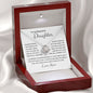 To My Beautiful Daughter - Feel My Love - Love Knot Necklace