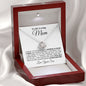 To My Loving Mom - Your Little Boy - Mother's Day Love Knot Necklace
