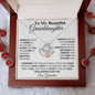 To My Granddaughter - Feel My Love - Love Knot Necklace