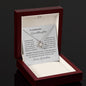 To My Beautiful Granddaughter - Feel My Love - Love Knot Necklace