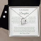 Gift For Daughter From Mom and Dad - I Love You For All That You Are (Love Heart w/Earrings)