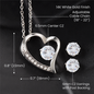 Gift For Daughter From Dad - I Love You For All That You Are (Love Heart w/Earrings)