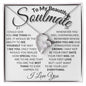To My Beautiful - Heart Soulmate - Valentine's Love Heart Necklace