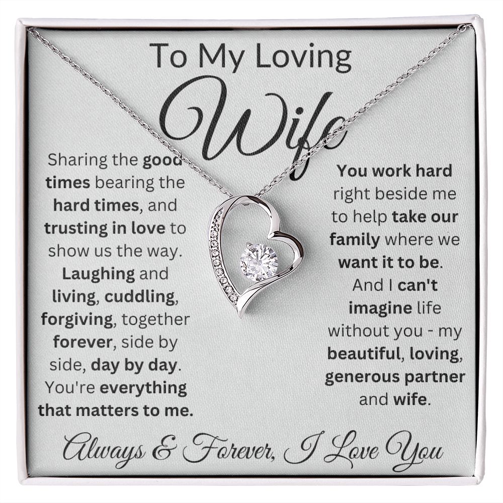 Trust In Love To Show Us The Way - Forever Love Necklace For Wife