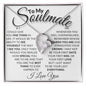 To My Soulmate - My Queen - Valentine's Love Heart Necklace