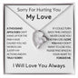 To My Love - Forgive Me - Love Heart Necklace