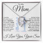 To My Mom - Piece Of You - Valentine's Love Heart Necklace