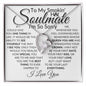 To My Smokin' Hot Soulmate - I'm So Sorry - Valentine's Love Heart Necklace