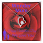 To My Mom - Wonder Mom - Valentine's Love Heart Necklace