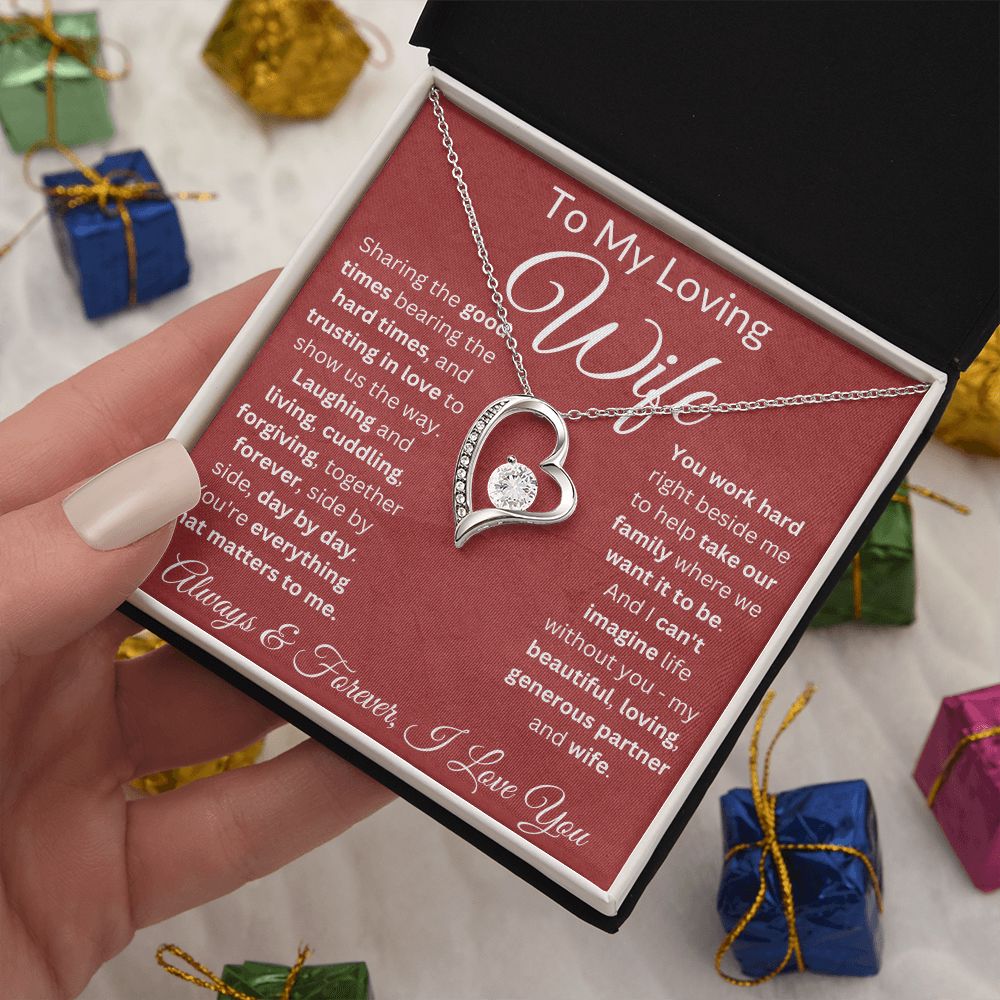 Trust In Love To Show Us The Way - Forever Love Necklace For Wife