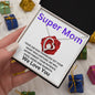 To Our Mom - Super Mom - Valentine's Love Heart Necklace