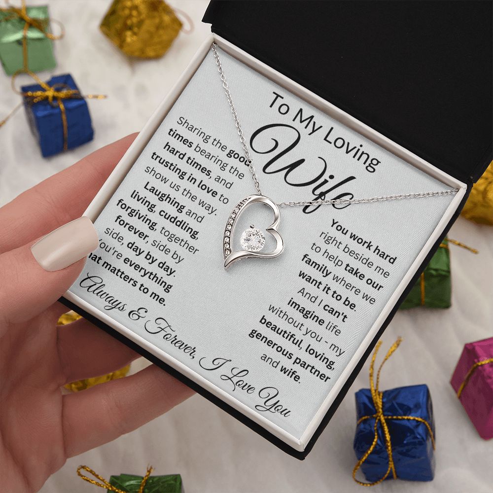 Trust In Love To Show Us The Way - Forever Love Necklace For Wife