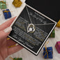 To My Soulmate - I Can't Live Without You - Valentine's Love Heart Necklace