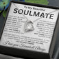 To My Soulmate - First Kiss - Valentine's Love Heart Necklace