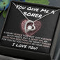 You Give Me A Boner - Valentine's Love Heart Necklace