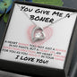 You Give Me A Boner - Valentine's Love Heart Necklace