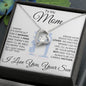To My Mom - Piece Of You - Valentine's Love Heart Necklace