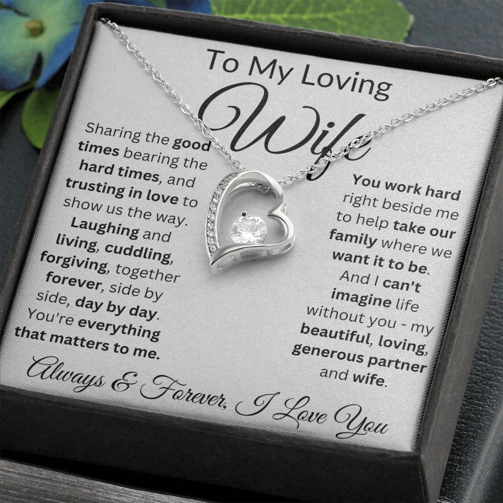 Trust In Love To Show Us The Way - Forever Love Necklace For Wife