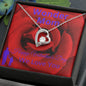 To My Mom - Wonder Mom - Valentine's Love Heart Necklace