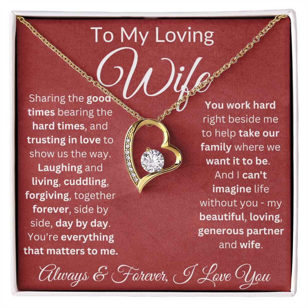 Trust In Love To Show Us The Way - Forever Love Necklace For Wife