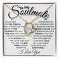 To My Soulmate - My Queen - Valentine's Love Heart Necklace