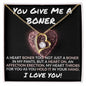 You Give Me A Boner - Valentine's Love Heart Necklace