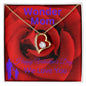 To My Mom - Wonder Mom - Valentine's Love Heart Necklace