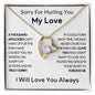 To My Love - Forgive Me - Love Heart Necklace