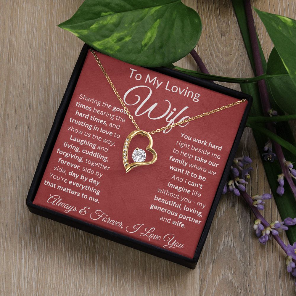 Trust In Love To Show Us The Way - Forever Love Necklace For Wife