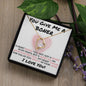 You Give Me A Boner - Valentine's Love Heart Necklace