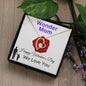 To My Mom - Wonder Mom - Valentine's Love Heart Necklace