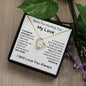 To My Love - Forgive Me - Love Heart Necklace