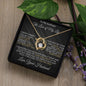 To My Soulmate - I Can't Live Without You - Valentine's Love Heart Necklace